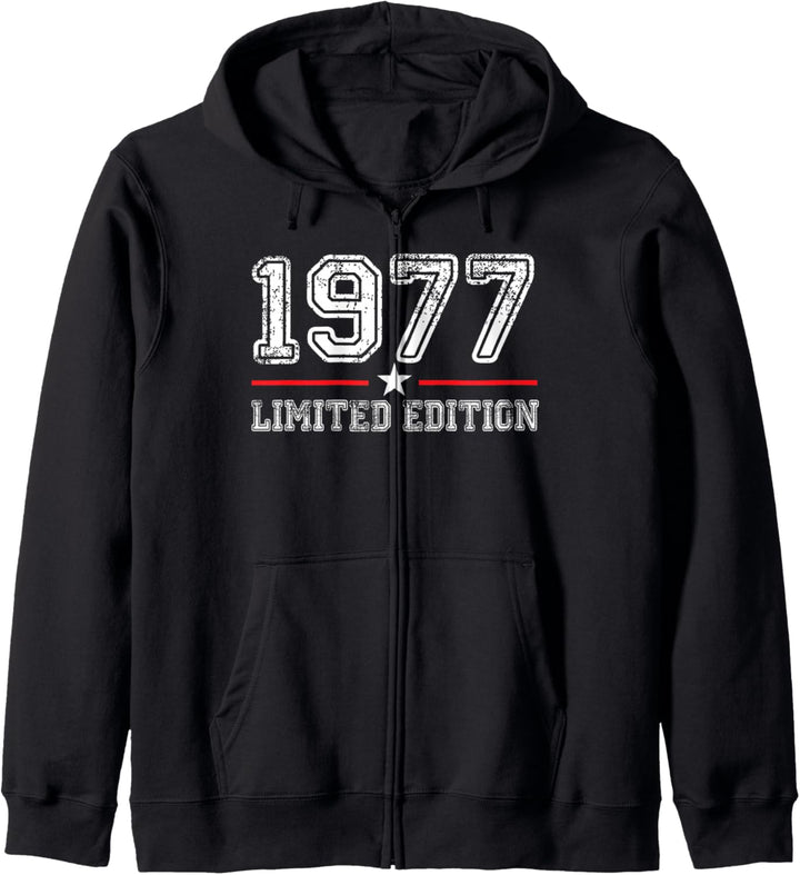 47. Geburtstag Mann Frau 47 Jahre 1977 Deko Lustig Geschenk Kapuzenjacke