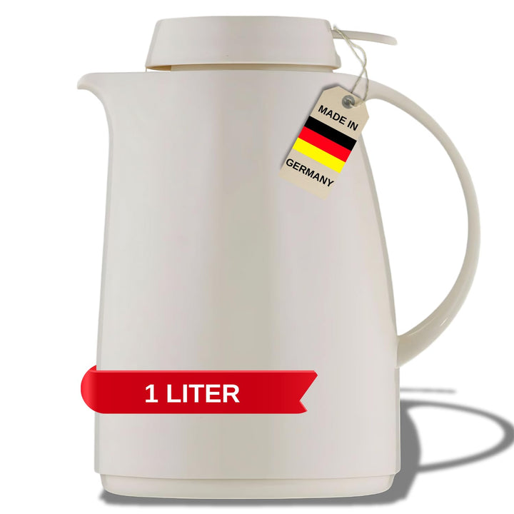 Helios Servitherm Kunststoff-Isolierkanne, weiss, 1 Liter 1,0 Liter Weiss, 1,0 Liter Weiss