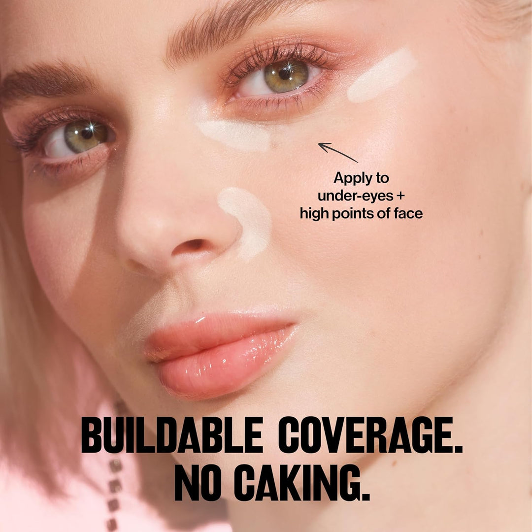 Revlon Glimmer Brightening Concealer, Anti-Concealer, leichte Abdeckung, Vitamin C, Koffein und Stev