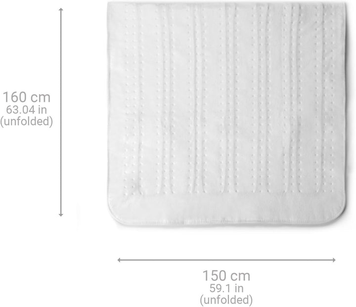 medisana HU 676 Wärmeunterbett XXL, 150 x 160 cm, Heizdecke mit Abschaltautomatik und Überhitzungssc