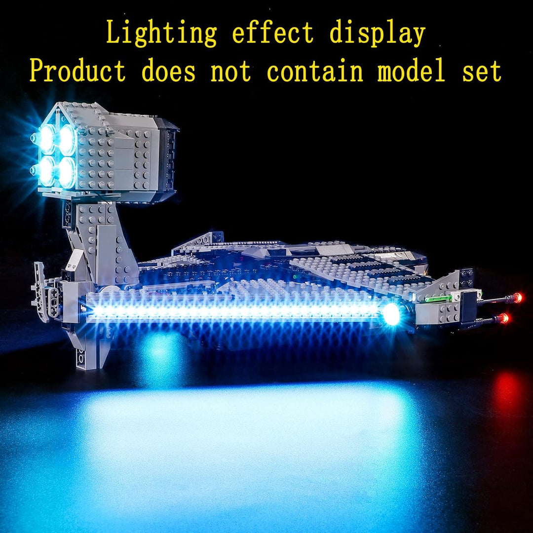 GEAMENT LED Licht-Set Kompatibel mit Lego Die Justifier - Beleuchtungsset für Star Wars 75323 Baumod