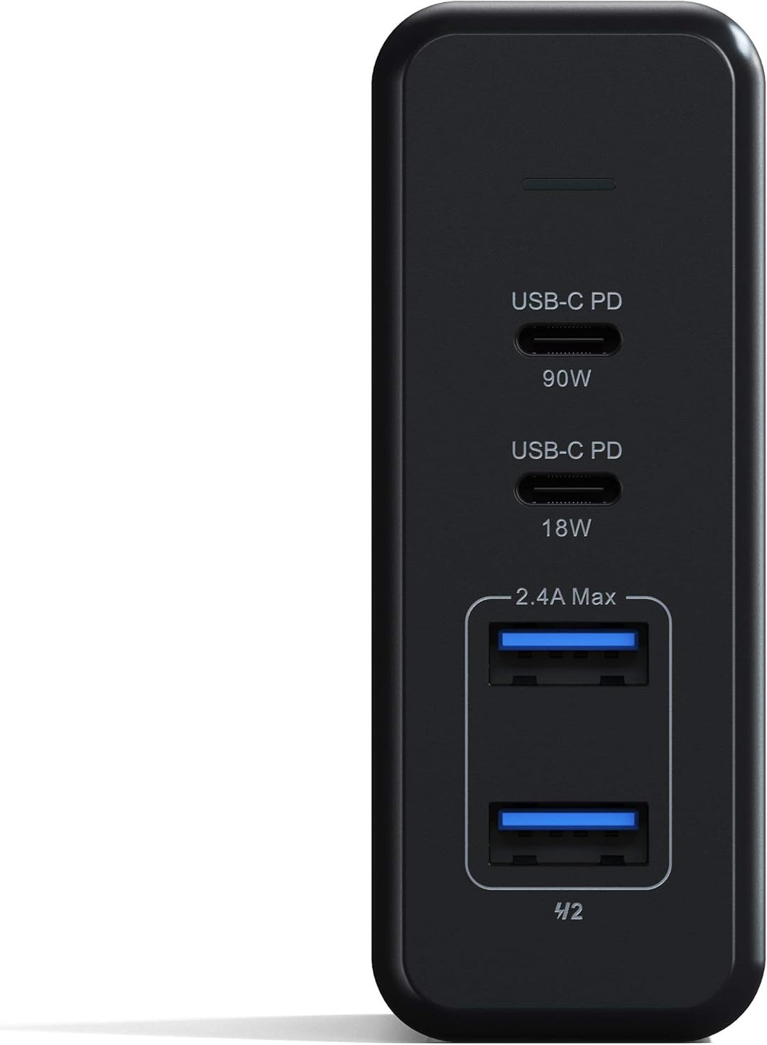 SATECHI 108W USB C PD Tischladegerät – 2 USB-C PD &amp; 2 USB-A Anschlüsse – Für M2/M1 MacBook Pro/Air,