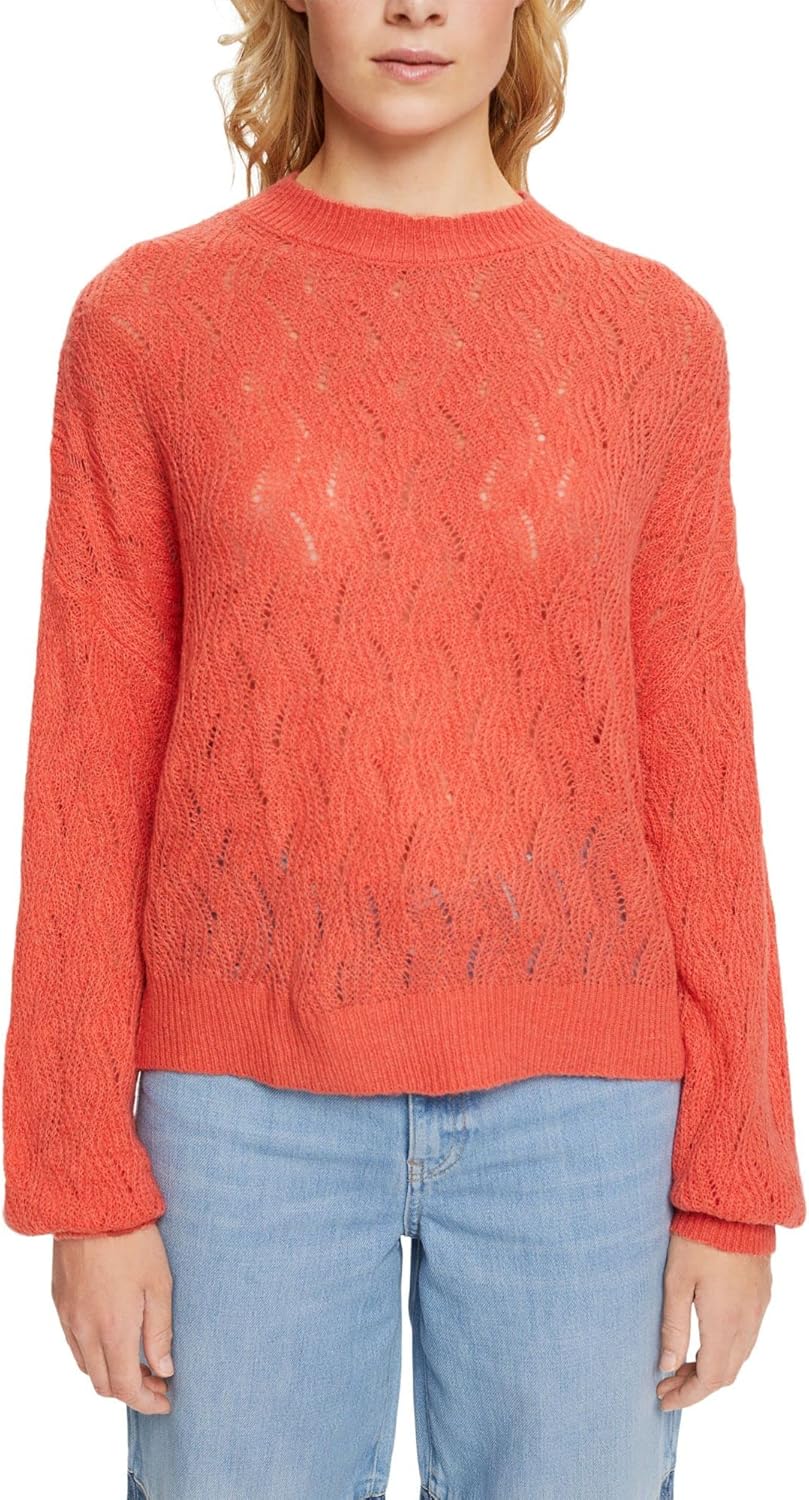 ESPRIT Damen Pullover, 645/Coral