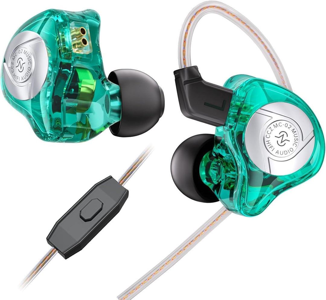 CCZ MC02 Gaming-Ohrhörer, In-Ear-Monitore, Geräuschunterdrückung, kabelgebunden, 3,5-mm-Klinkensteck