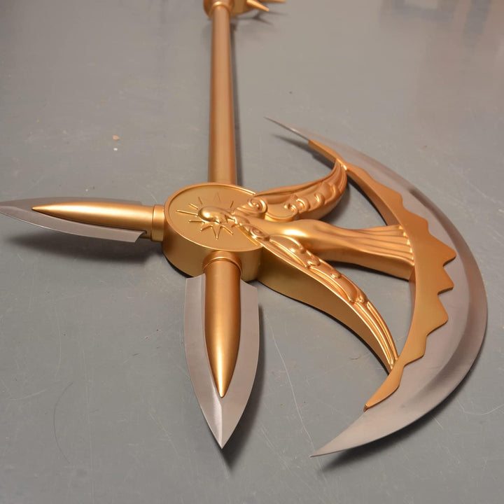Axe of Escanor, The Seven Deadly Sins Rollenspiel-Requisiten, 1:1 Nachbildung, zwei Materialien erhä