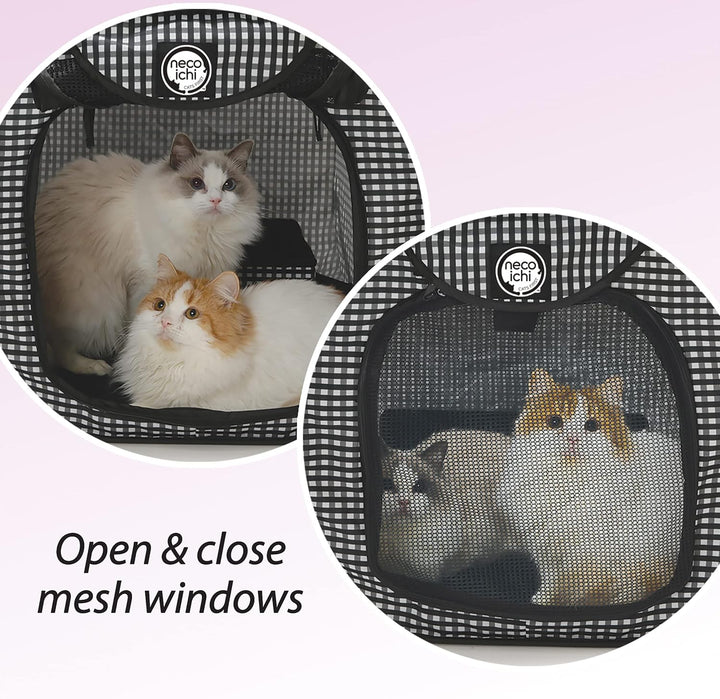 Necoichi Tragbarer, stressfreier Käfigträger und Katzentoilette, für drinnen und draussen, Reisen (s