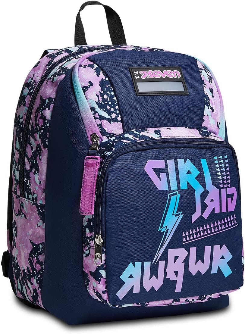 Seven Rucksack, gepolsterter Schulranzen für Schule, Sport - Freizeit, Geräumige Schultasche für Tee