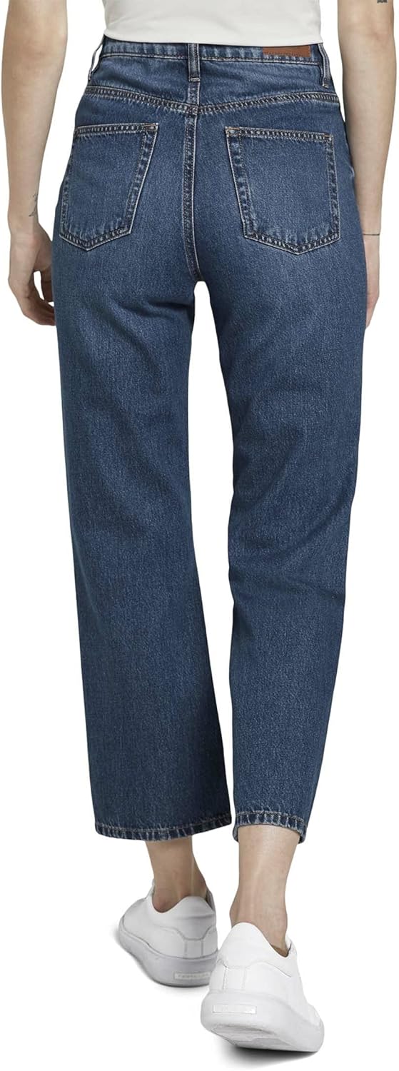 TOM TAILOR Damen Jeanshosen Kate Straight Jeans Clean Mid Stone Blue Denim,31,10113,6000