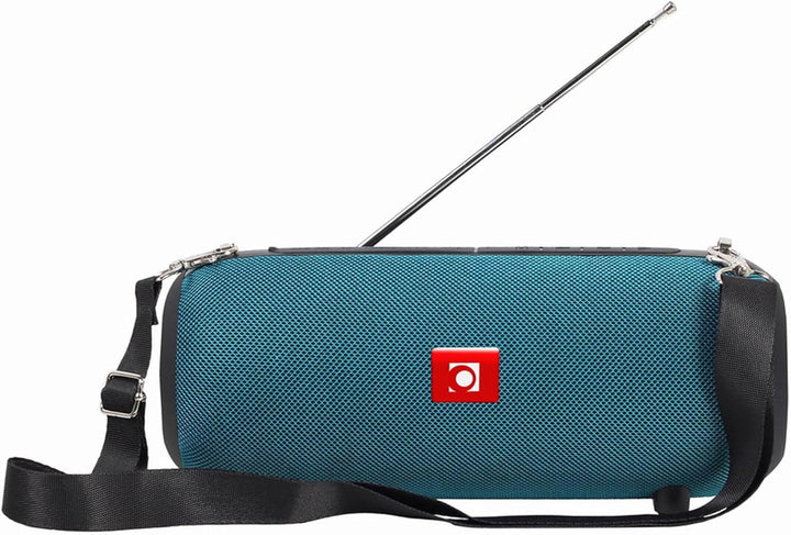 Gembird tragbarer Bluetooth-Lautsprecher mit Antenne - kabellos und wiederaufladbar, grüne