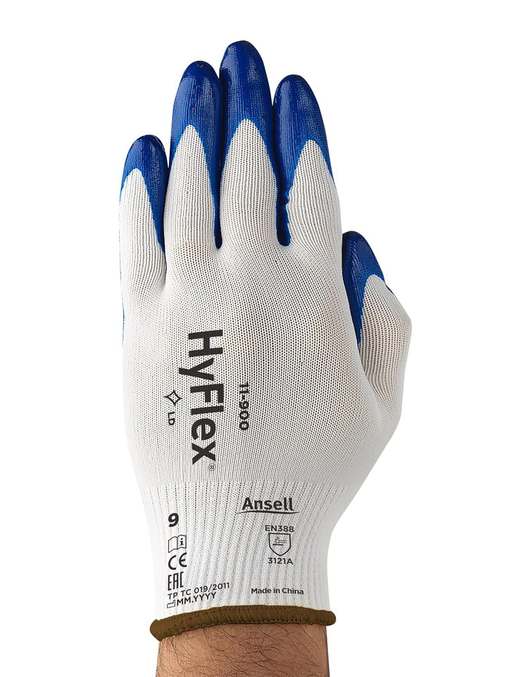 Ansell HyFlex 11-900 Arbeitshandschuhe, Öl Abweisende Mechanikschutz Handschuhe, Industrie PSA Damen