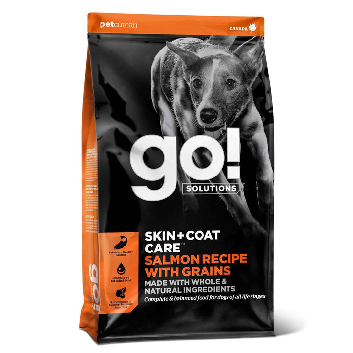 Go! Solutions Skin + Coat Care Getreidehaltige Rezeptur für Hunde Lachs, 1,6-kg-Beutel