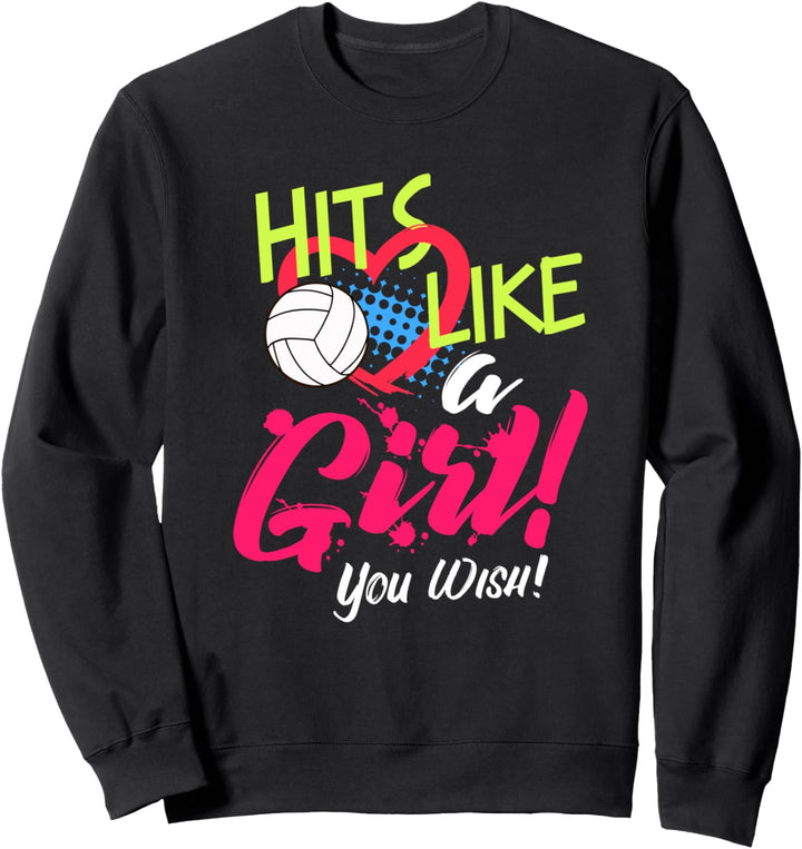 Volleyball Trainer Mädchen Volleyball Geschenk Sweatshirt