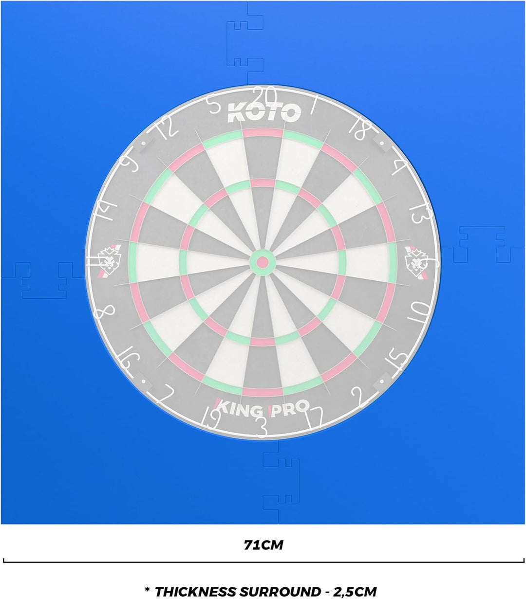 KOTO - 4pcs. Dart Surround, langlebige Dart wandschutz, verhindert Schäden, Eva 4PCS Quadrat Blau, 4