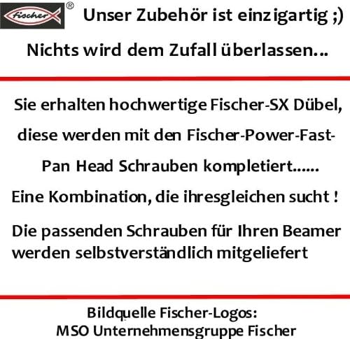 Videoprojektor Beamer Deckenhalterung Wandhalterung Halterung weiss für Epson EB-X12