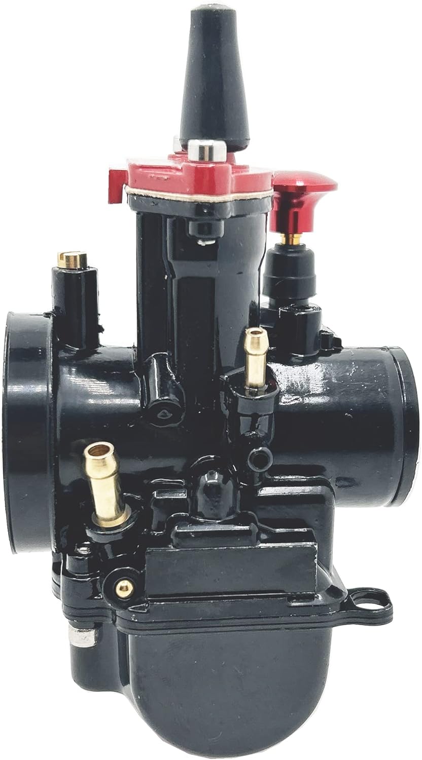 Hippotech Vergaser PWK 21 mm Motorradvergaser, für 50 cc bis 100 cc Power Jet Vergaser Carb Racing U