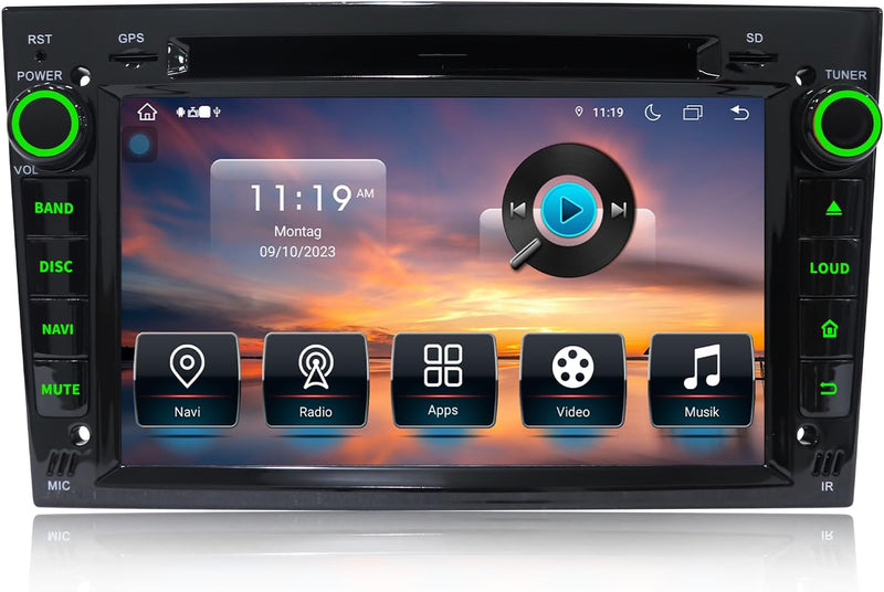 Autoradio Bluetooth Carplay[Android 13.0 4GB+64GB 2.0Ghz] 2 DIN für Opel, 7 Zoll Autoradio mit Bilds