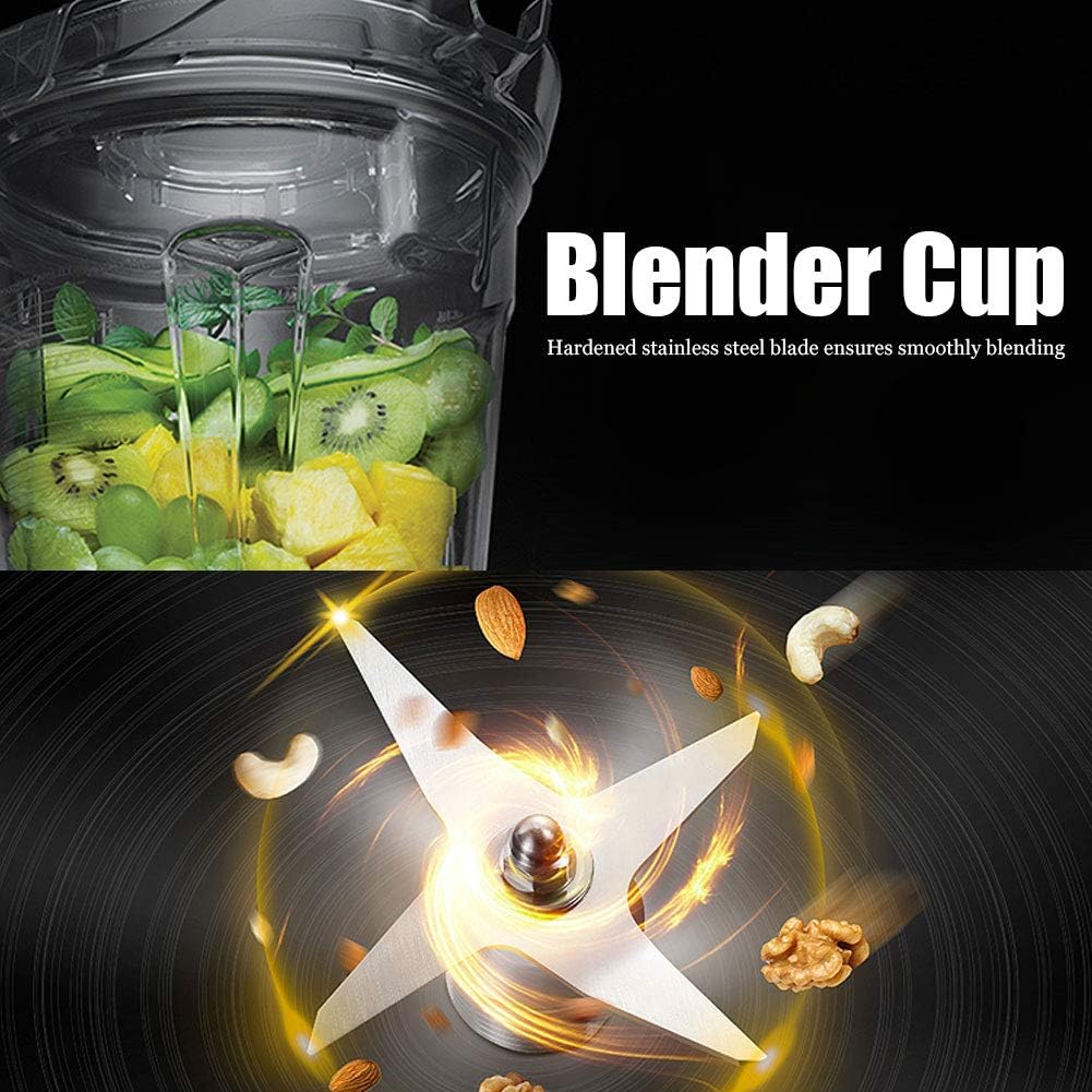 Rehomy Klarer Blender Cup Ersatz Blender Flasche Blender Zubehör Cup Blade Deckel Fit für Vitamix