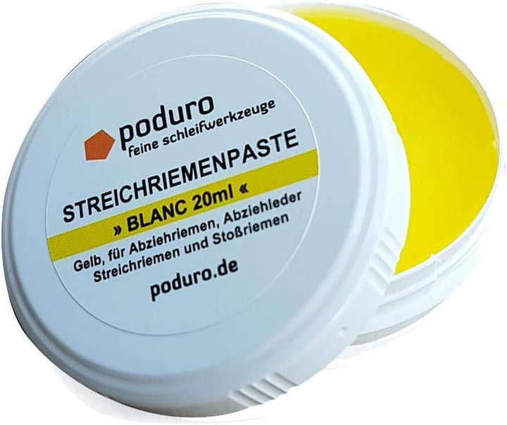 PODURO Streichriemen TOGU - Abziehleder doppelseitig (Mit Pasten GRIP und BLANC), Mit Pasten GRIP un