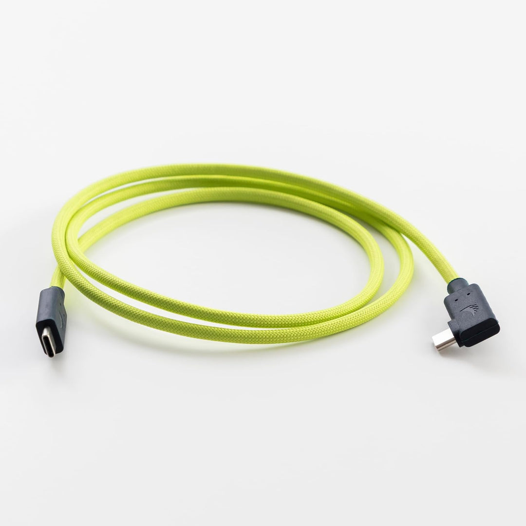 Angelbird USB-C 4.0 Solid Flex™ Cable Right-Angle Lime - 1 m - Full-Featured - für bis zu 40 Gb/s Da