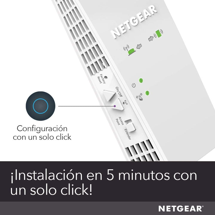 NETGEAR EX6250 Mesh WLAN Repeater (AC1750 Dualband WLAN Verstärker, WiFi Extender Abdeckung 2 bis 3