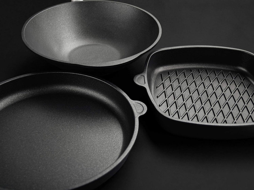 AMT Gastroguss I-4127 Induktionsfischpfanne mit festem Stiel, mit festem Stiel