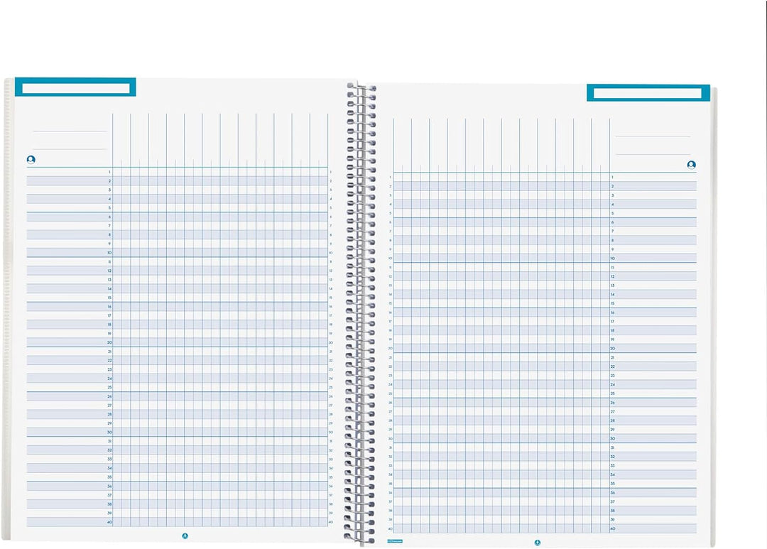 Finocam - Lehrer-Wochen-Notizbuch auf Spanisch, mit transparenten Aufklebern und Hüllen, Listen- und