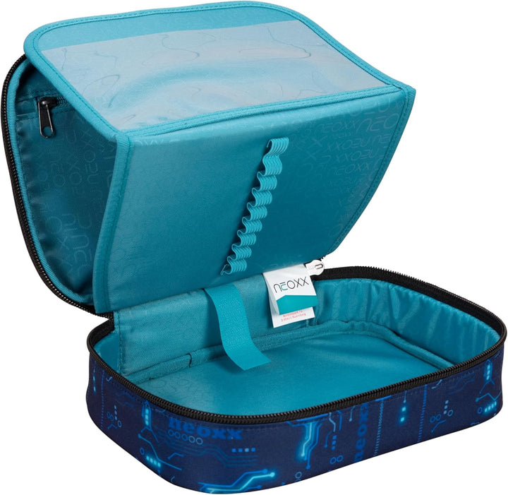 neoxx - Schlamperbox Dunk Next Level – Platz für EIN Geodreieck – Stifte Flap mit 26 Stifteschlaufen
