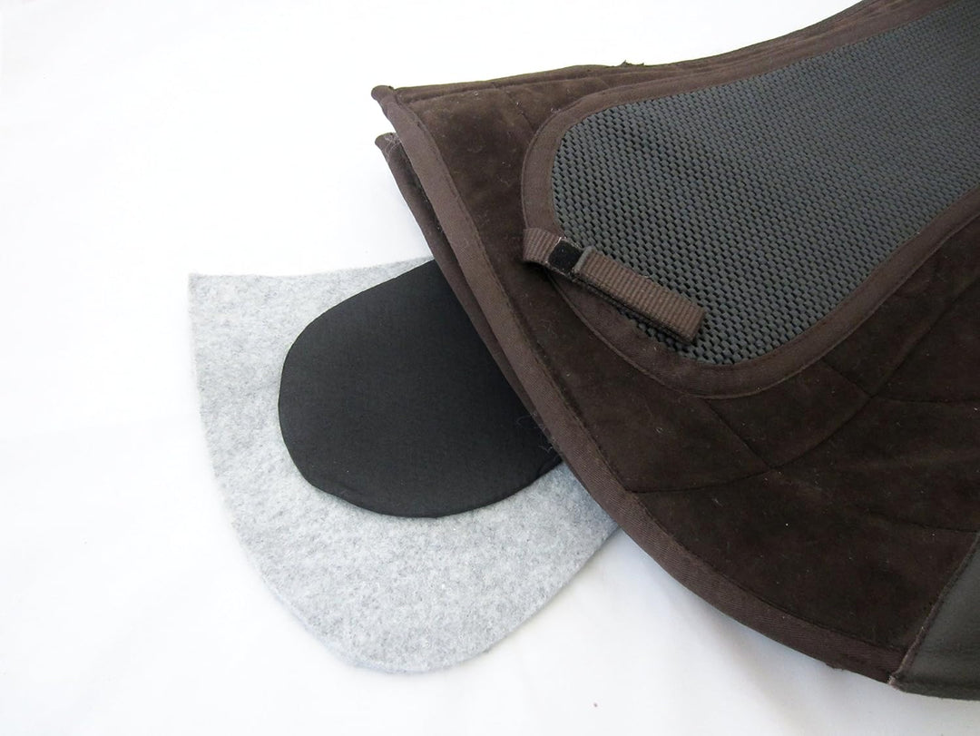 PS Pferdeartikel Kurzes Westernpad Round, Sandwichpad, 2 Kammern - Spezial Braun, Braun