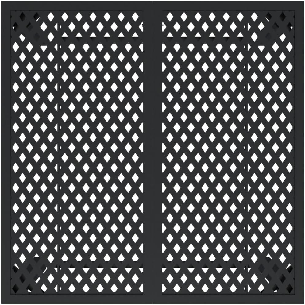 vidaXL Gartentisch, Garten Esstisch Mesh-Design, Terrassentisch Stahlgestell, Gartenmöbel Tisch, Mod