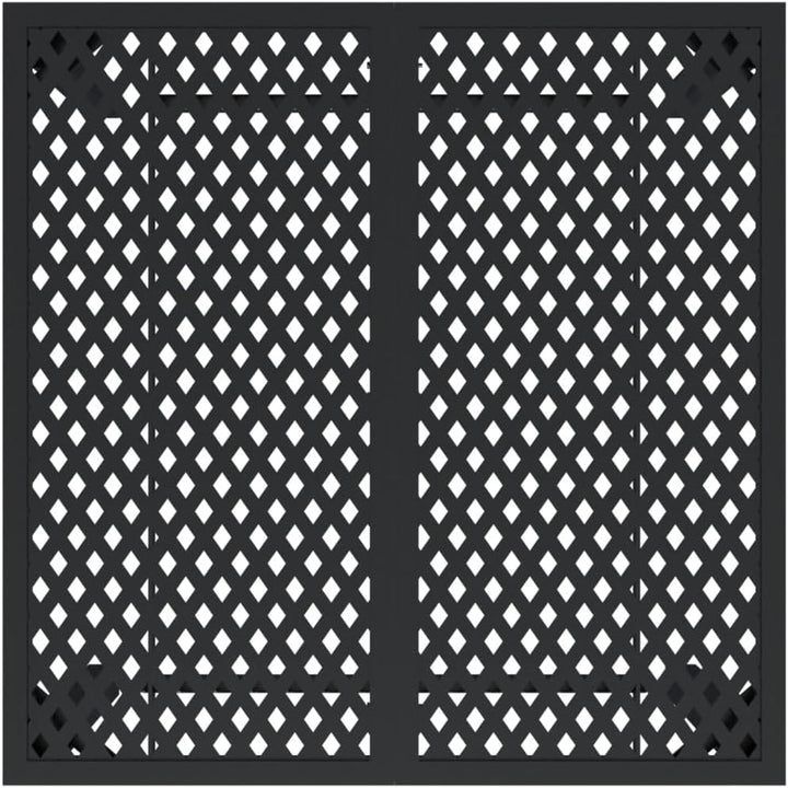 vidaXL Gartentisch, Garten Esstisch Mesh-Design, Terrassentisch Stahlgestell, Gartenmöbel Tisch, Mod