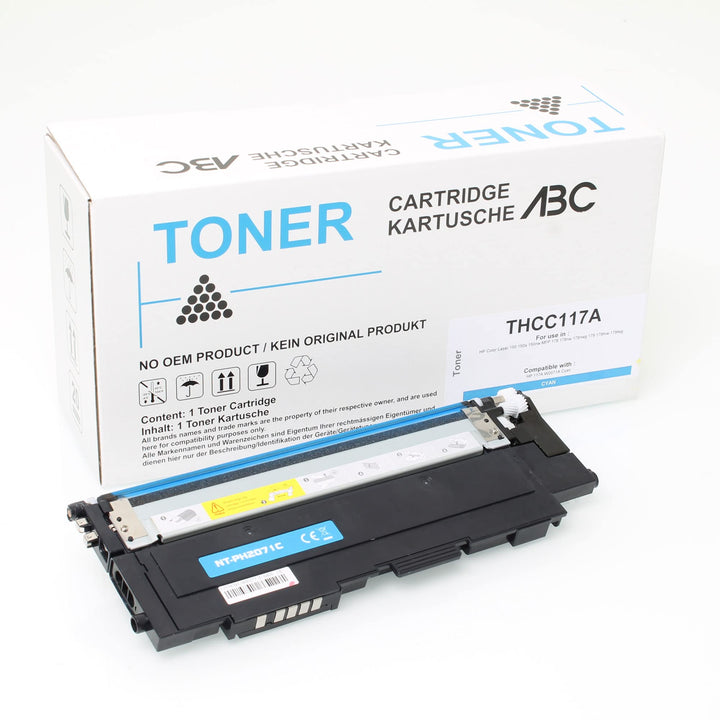 ABC Kompatibler Toner für HP 117A W2071A Cyan für HP Color Laser 150 150a 150nw MFP 178 178nw 178nwg