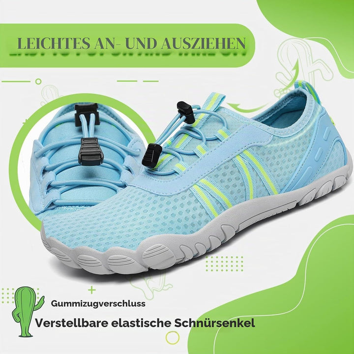 SAGUARO Unisex Barfuss Badeschuhe rutschfeste Barfussschuhe Schnelltrocknende Wasserschuhe mit Drain