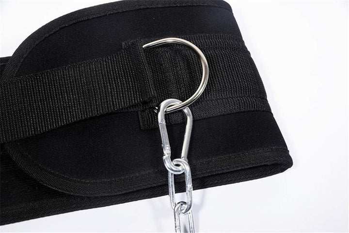HemeraPhit Strapazierfähiger Dip-Gürtel mit Metallschnalle, Rückenstütze, Klimmzuggürtel boucle en p