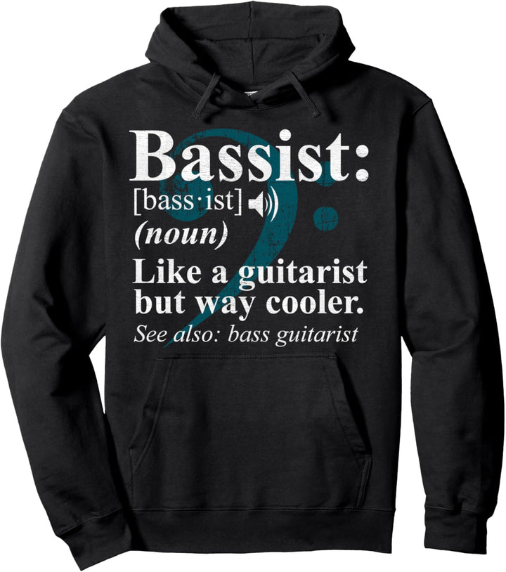 Bassist Definition Bassgitarrenspieler Pullover Hoodie