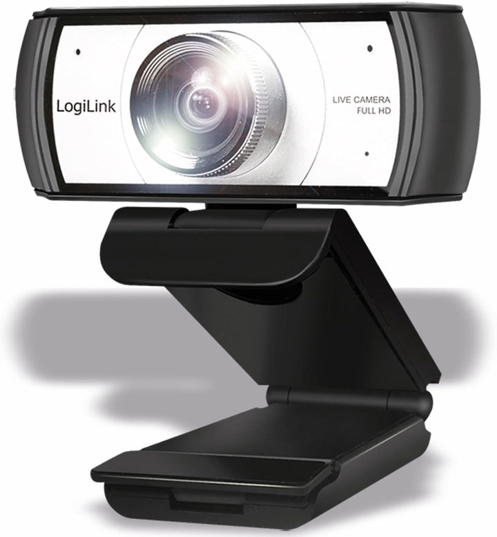 LogiLink UA0377 - Konferenz HD-USB-Webcam, 120° Ultraweitwinkelobjektiv, Dual-Mikrofon mit Rauschunt
