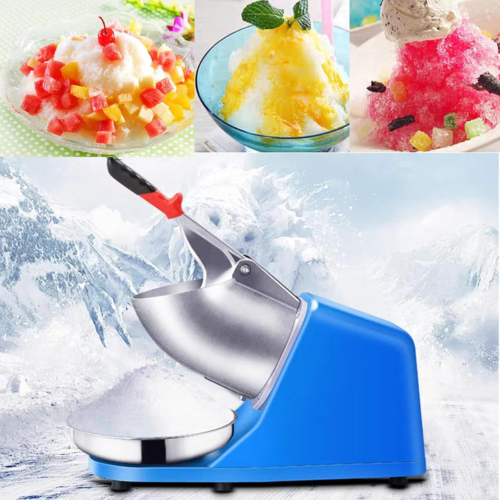 Elektrischer Eisrasierer Maschine,380W Eiszerkleinerer 65kg/h,Elektrisch Ice Crusher für Restaurants