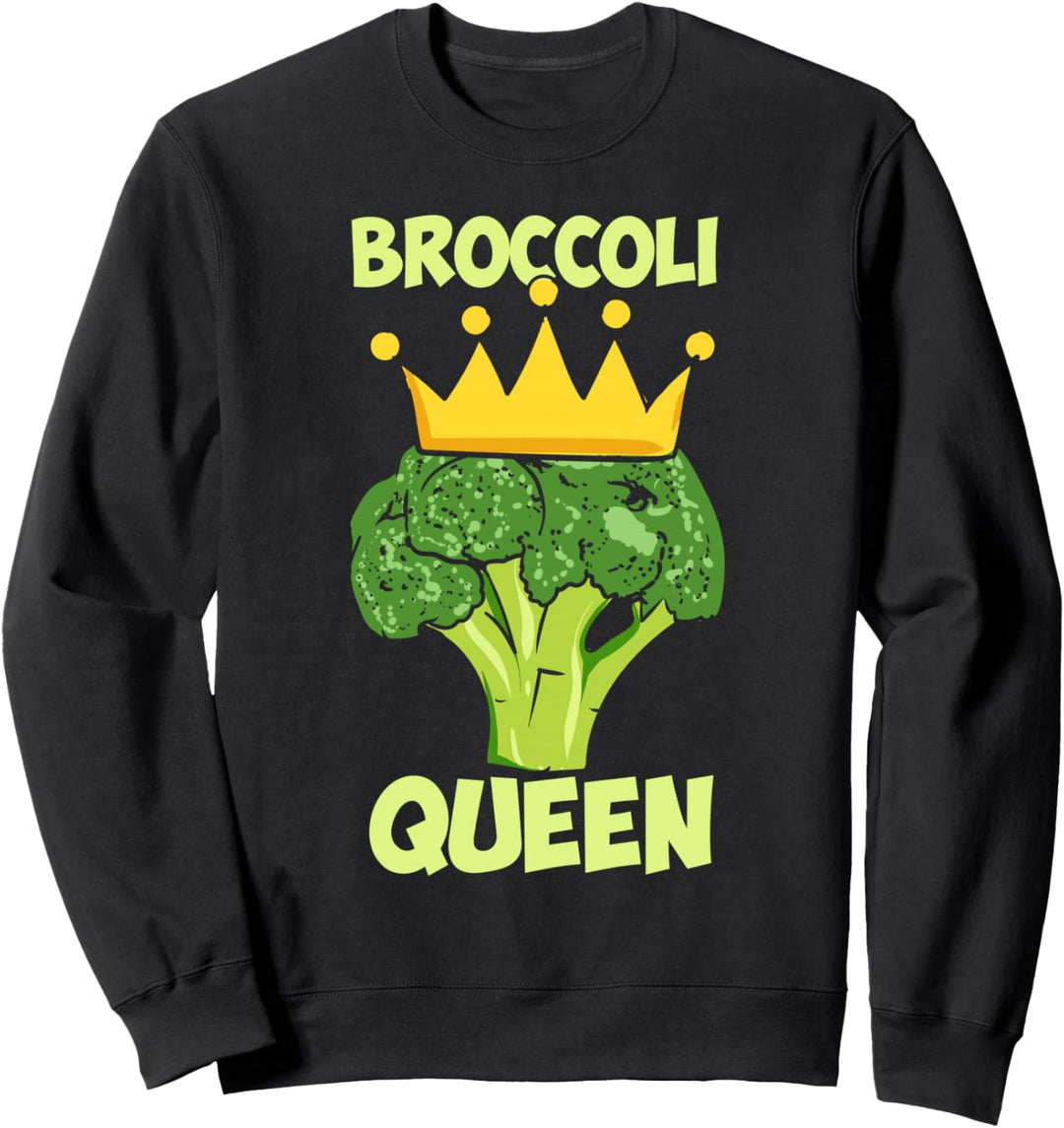 Broccoli Queen Brokkoli Vegan Gemüse Vegetarier Broccoli Sweatshirt