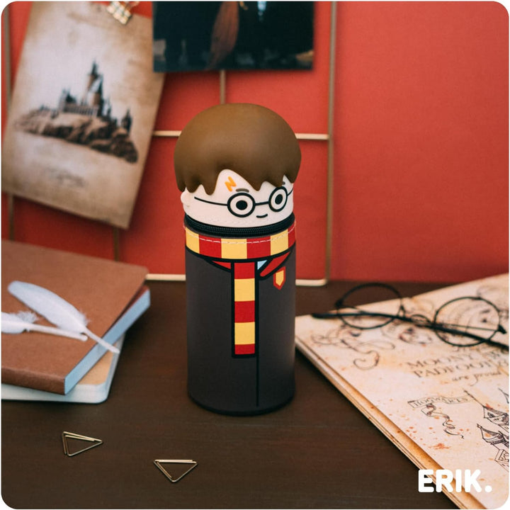 Grupo Erik Harry Potter Federmäppchen Mäppchen Merch | Federmappe Stift Etui Schule 1 Fach 6,5 x 17