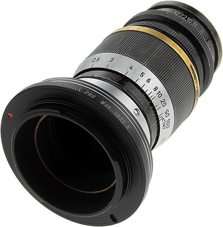 Fotodiox Pro Lens Mount Adapter Compatible with Leica L39 (x0.977mm Pitch) Lenses on Sony E-Mount Ca