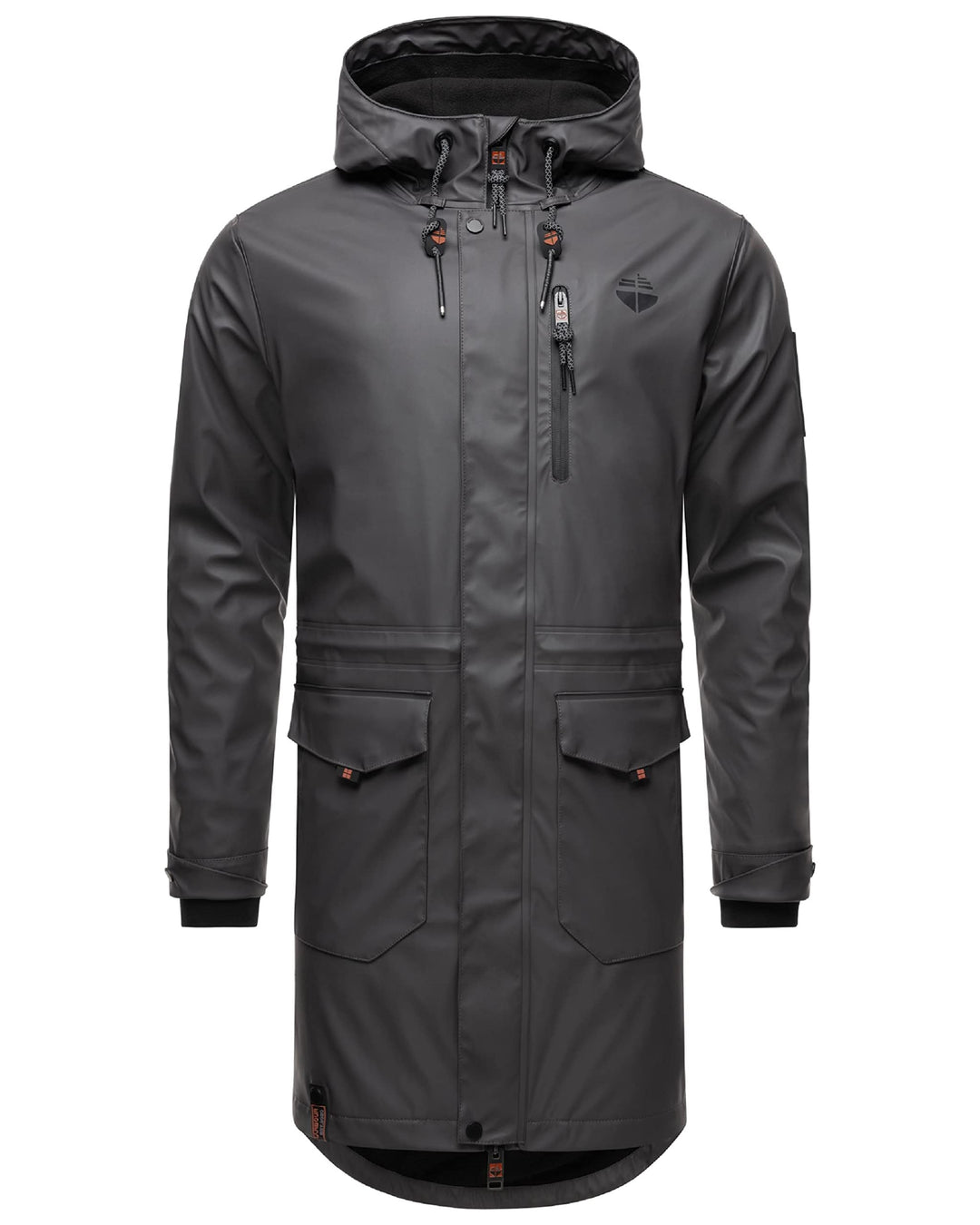 STONE HARBOUR Warmer Regenponcho gefütterter Regenmantel wasserdicht mit innenliegendem Tragegurt un