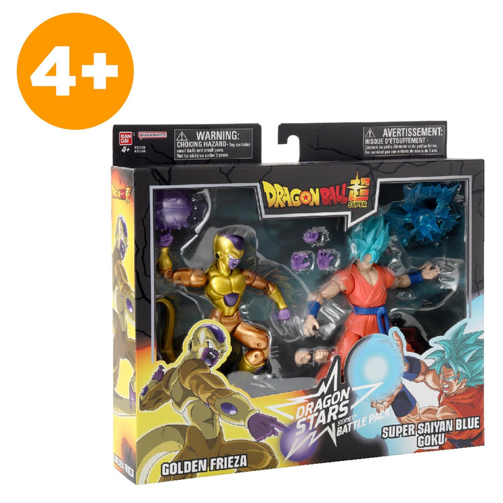 BANDAI - Dragon Stars Figuren - Dragonball Super - 17cm - Battle Pack - Golden Freezer vs Super Saiy