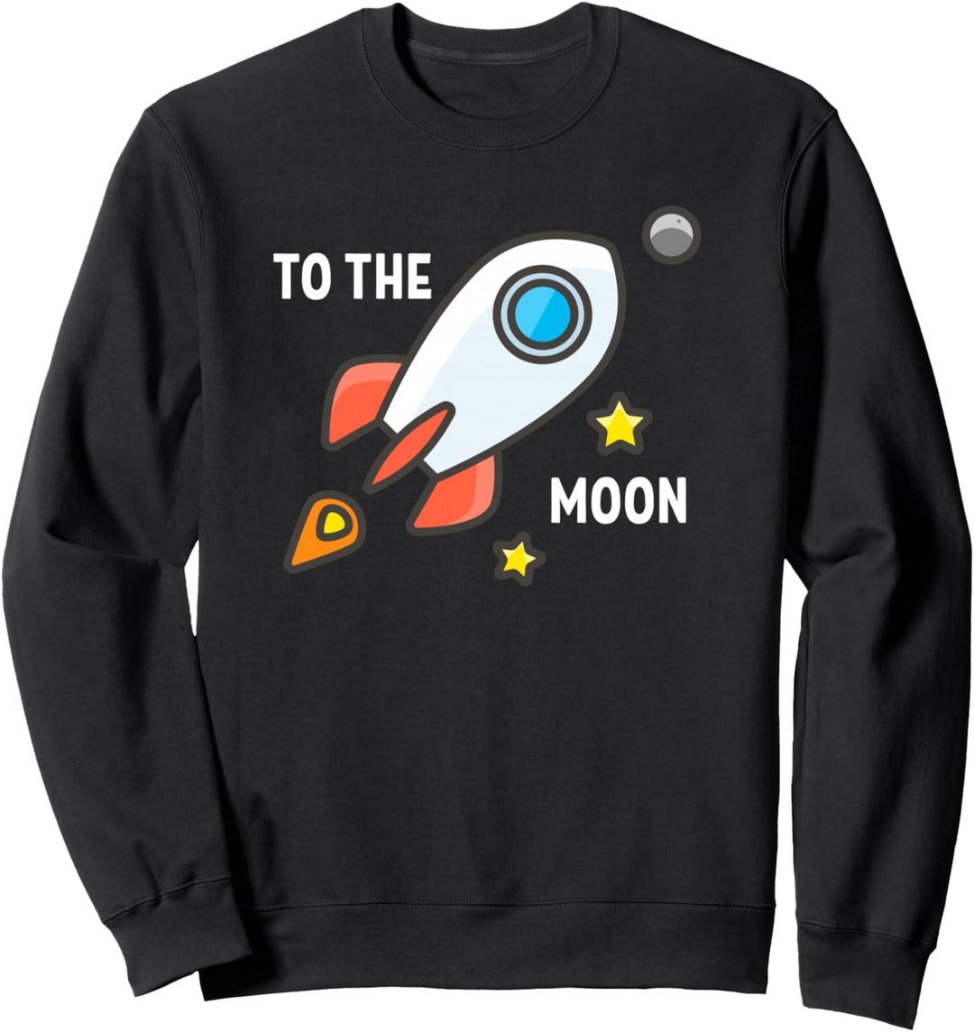 To The Moon Stocks Crypto Trading Rocket Trader Sweatshirt