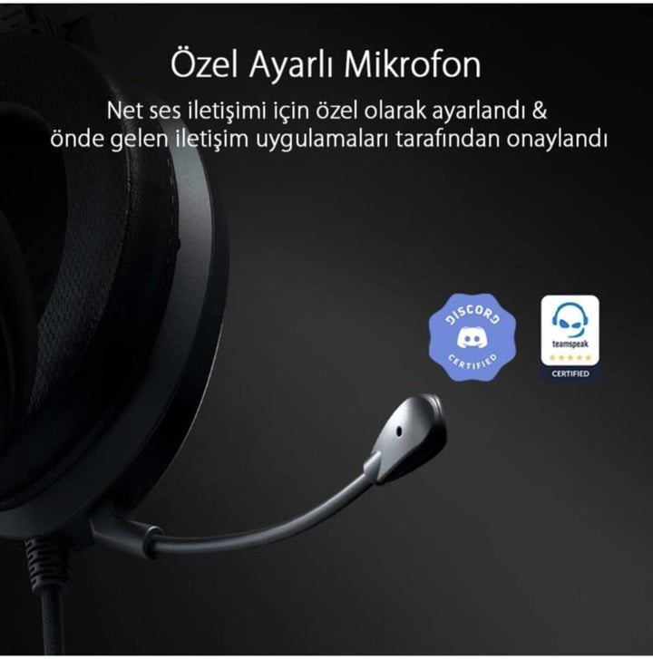 ASUS ROG Theta Electret Gaming Headset (3,5mm, Bügelmikrofon, kompatibel mit PCs, Smartphones, Noteb