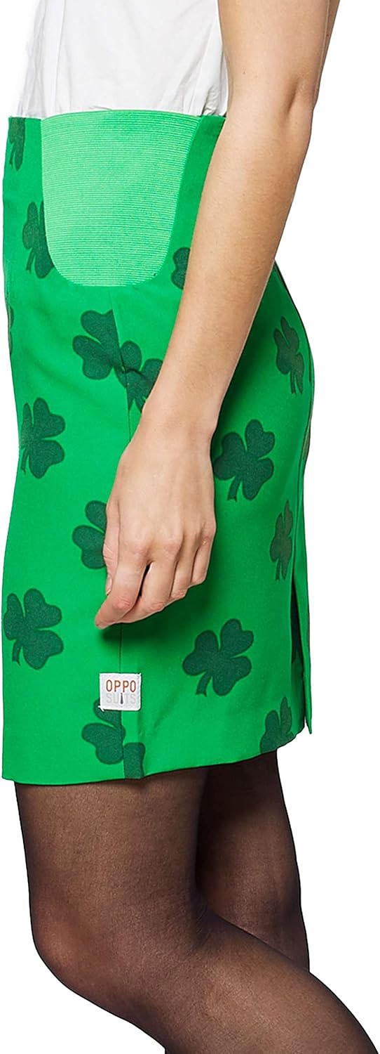 OppoSuits - Verrückter Anzug mit lustigen Prints für Damen - Komplettes Set: Jacke und Rock 32-34 St