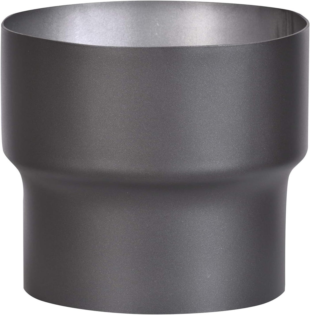 FIREFIX R150/Ü4 Übergangsstück (Erweiterung) für 2 mm Starke Rauchrohre, schwarz lackiert, von 150 m