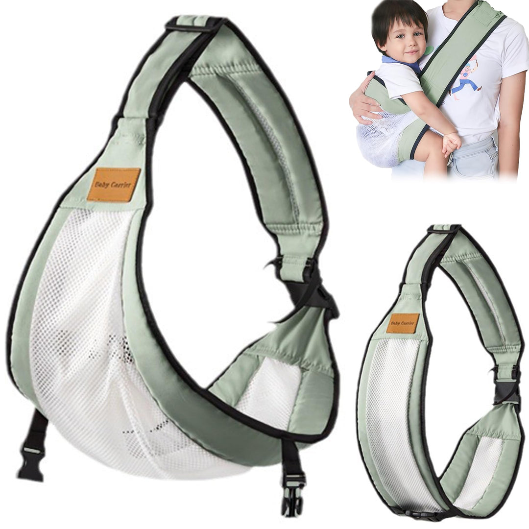 Babytragetuch,Kleinkind Trage Seitlich,Babytrage Seitlich,Verstellbare Schulter Babytrage,Multifunkt