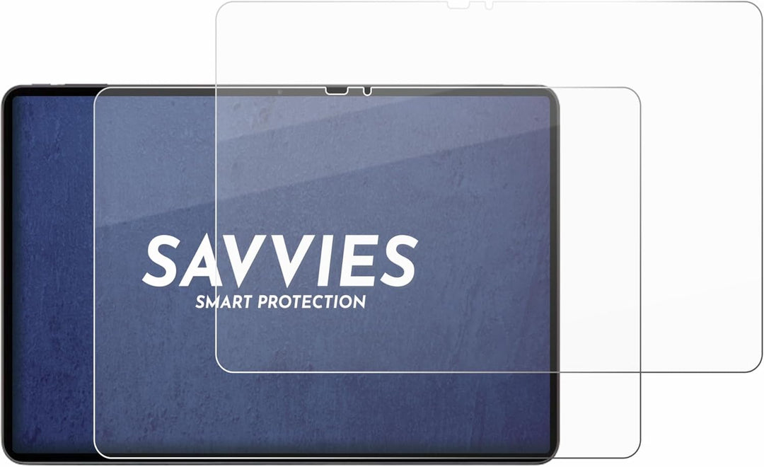 Savvies 2 Stück Panzer Schutz Glas für VALE V12X LTE-8128 12.6" 9H Schutzfolie, Glas-Folie, HD Klar,
