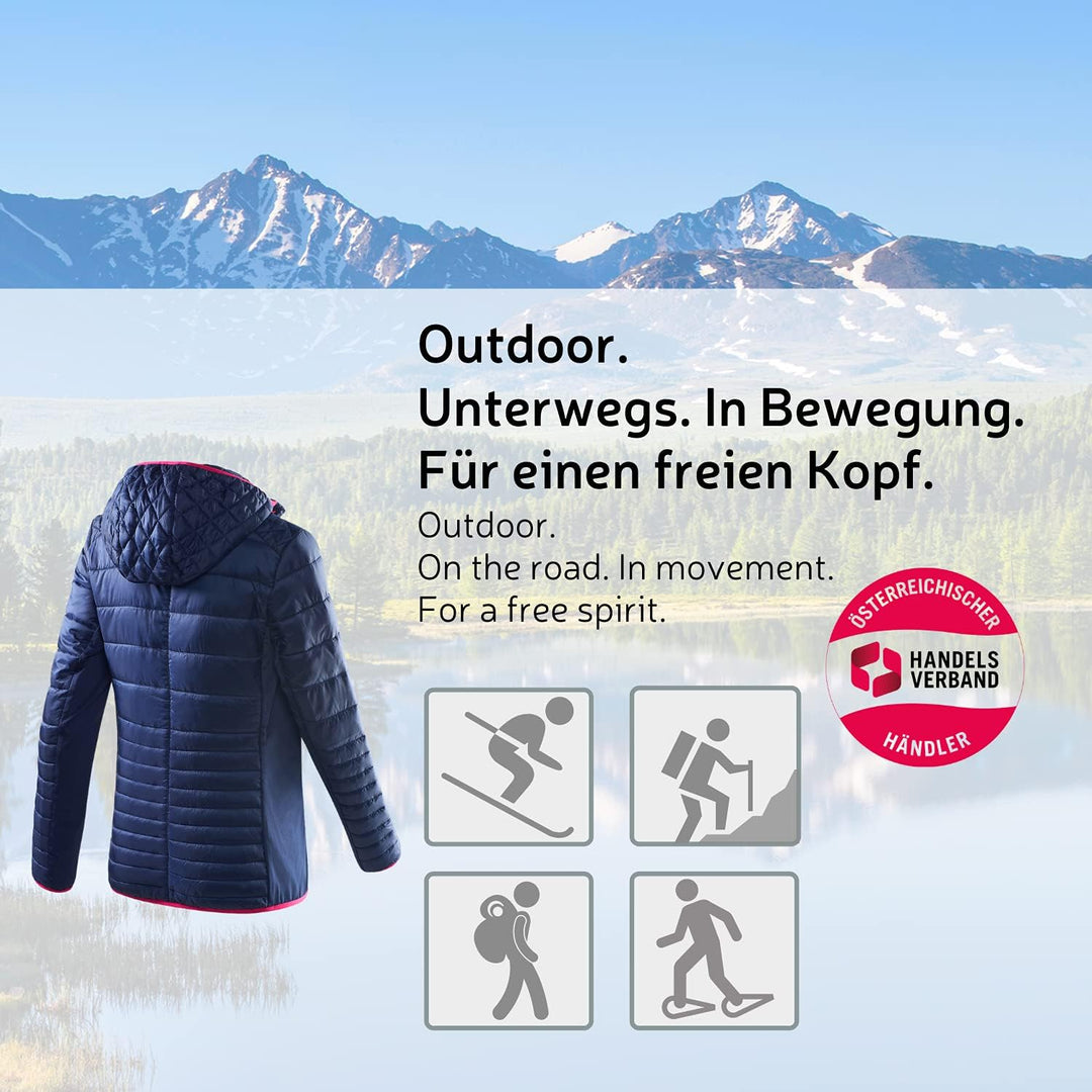 Black Crevice Hybrid-Jacke Damen I Damen-Funktionsjacke I Damen-Jacken mit 2 Reissverschlusstaschen