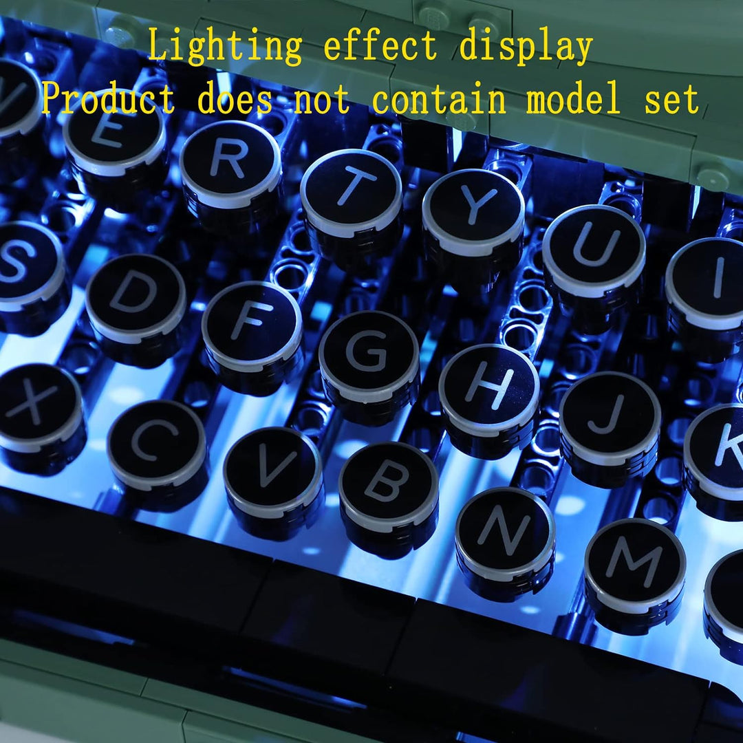 GEAMENT LED Licht-Set Kompatibel mit Lego Ideas Schreibmaschine (Typewriter) - Beleuchtungsset für I