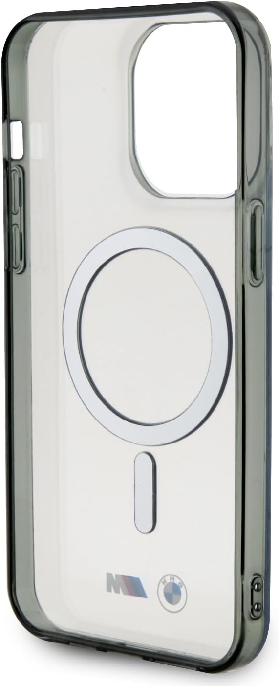 BMW BMHMP14XHCRS hülle für iPhone 14 Pro Max 6.7" transparent hardcase Silver Ring
